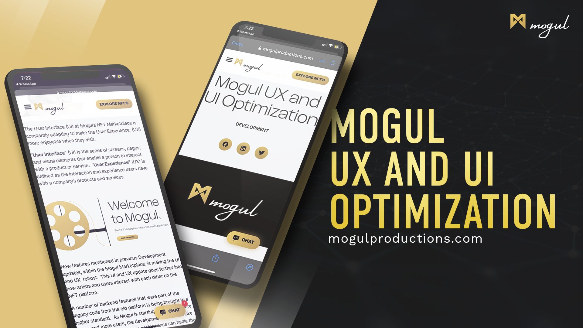 Mogul Productions - Mogul UX and UI Optimization