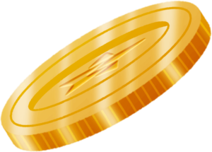 illustrated gold coin with a star design in the middle | $STARS | Mogul Productions