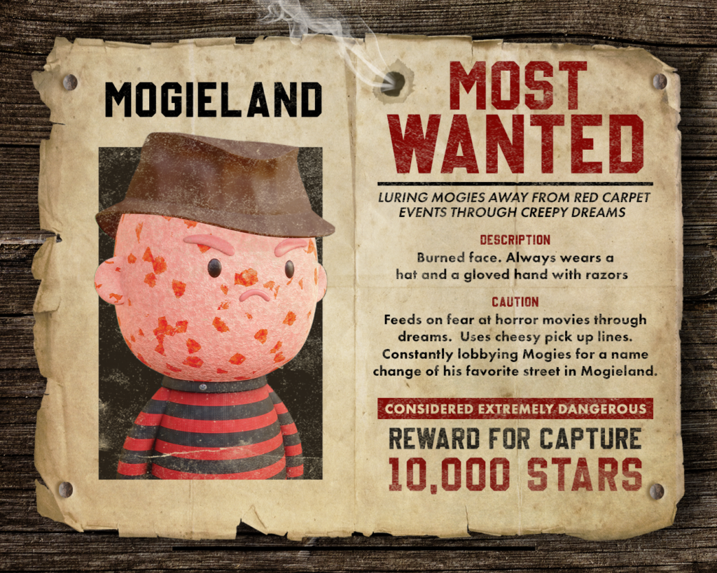Mogies in Mogieland - Most Wanted - #1054 Freddy Krueger